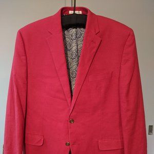 Chaps Red Linen Blazer